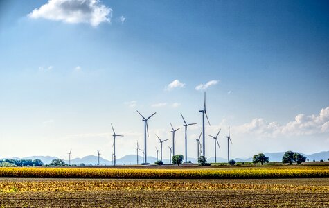 Blue environmental technology rotor photo