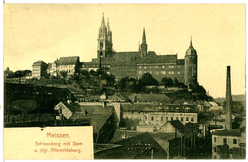 10316-Meißen-1908-Burgberg mit Dom und Bischofsschloß, Fabriken-Brück & Sohn Kunstverlag