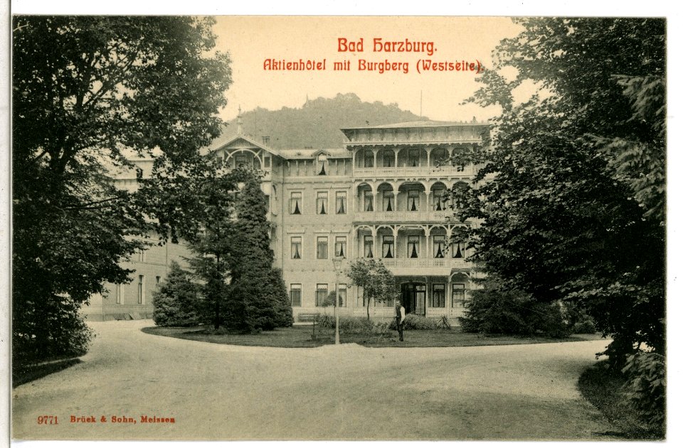 09771-Bad Harzburg-1908-Aktienhotel am Burgberg-Brück & Sohn Kunstverlag