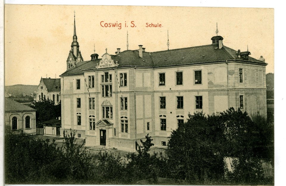09726-Coswig-1908-Schule-Brück & Sohn Kunstverlag