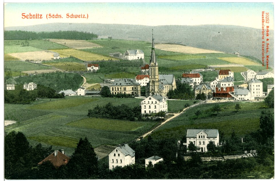 10252-Sebnitz-1908-Blick auf Sebnitz-Brück & Sohn Kunstverlag