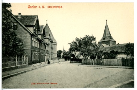09740-Goslar-1908-Mauerstraße-Brück & Sohn Kunstverlag