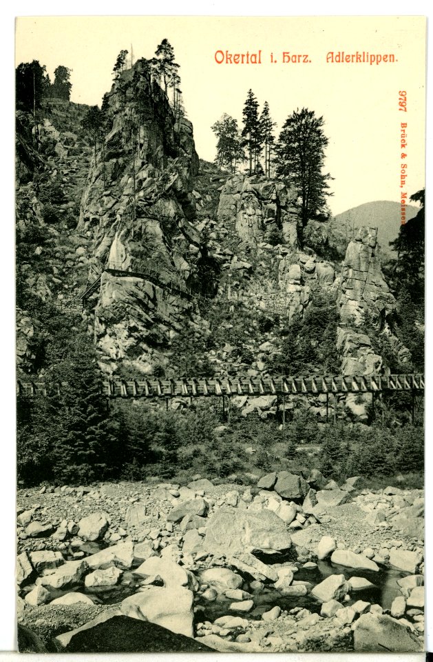 09797-Okertal-1908-Adlerklippen-Brück & Sohn Kunstverlag