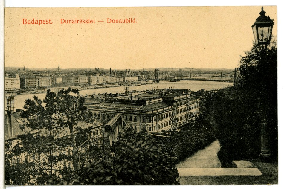 09871-Budapest-1908-Donaubild-Brück & Sohn Kunstverlag