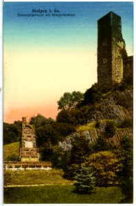 10299-Stolpen-1908-Siebenspitzenturm-Brück & Sohn Kunstverlag