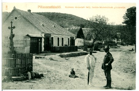 09877-Pilisszeutlaszlo-1908-Kedvenc kirandulo hely, turista kirandulasok goczpontja-Brück & Sohn Kunstverlag