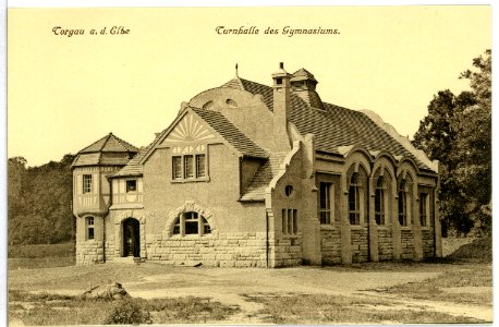 10094-Torgau-1908-Turnhalle Gymnasium-Brück & Sohn Kunstverlag