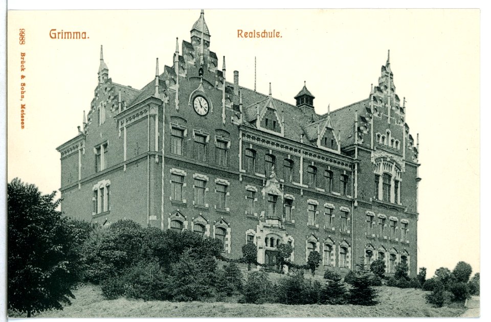 09988-Grimma-1908-Realschule-Brück & Sohn Kunstverlag