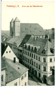 10129-Freiberg-1908-Nikolaikirche-Brück & Sohn Kunstverlag