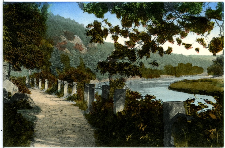 10149-Lunzenau-1908-Mulde zwischen Lunzenau und Göhrener Brücke-Brück & Sohn Kunstverlag