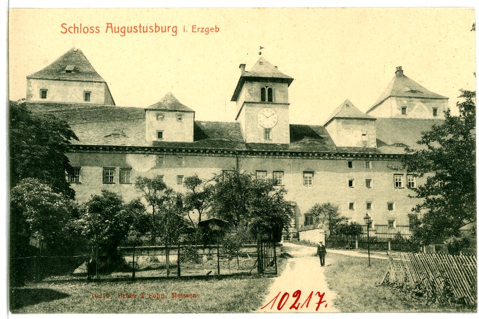 10217-Augustusburg-1908-Schloß-Brück & Sohn Kunstverlag