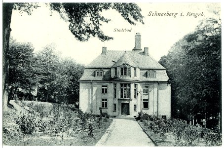 12066-Schneeberg-1910-Stadtbad-Brück & Sohn Kunstverlag