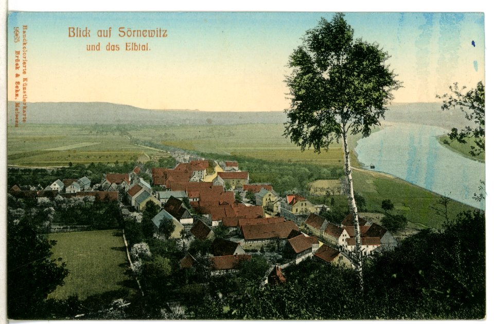 09965-Sörnewitz-1908-Blick auf Sörnewitz und das Elbtal von der Bosel-Brück & Sohn Kunstverlag