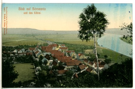 09965-Sörnewitz-1908-Blick auf Sörnewitz und das Elbtal von der Bosel-Brück & Sohn Kunstverlag