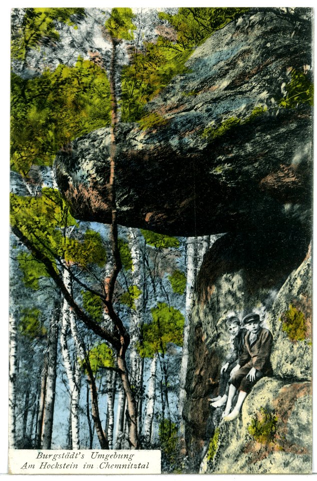 09564-Burgstädt-1908-Umgebung am Hockstein im Chemnitztal-Brück & Sohn Kunstverlag