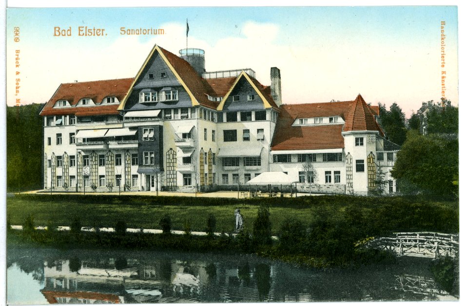 09909-Bad Elster-1908-Sanatorium-Brück & Sohn Kunstverlag