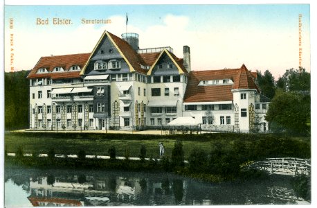 09909-Bad Elster-1908-Sanatorium-Brück & Sohn Kunstverlag