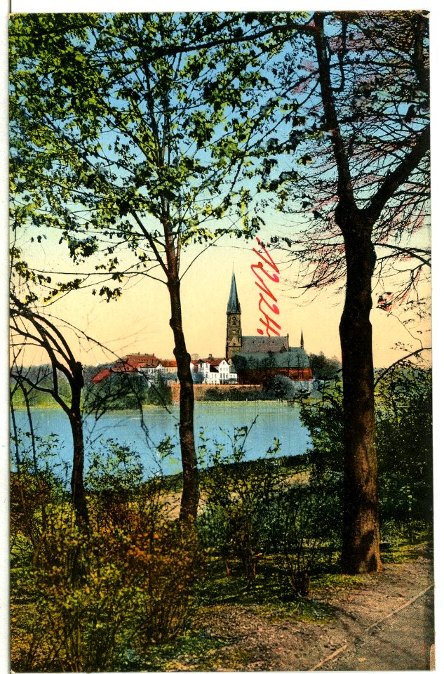 12124-Chemnitz-1910-Schloßteich und Schloßkirche-Brück & Sohn Kunstverlag