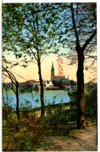 12124-Chemnitz-1910-Schloßteich und Schloßkirche-Brück & Sohn Kunstverlag