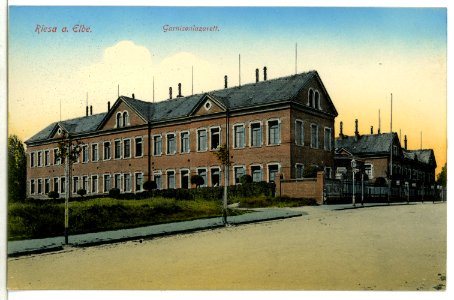 09521-Riesa-1908-Garnisonslazarett-Brück & Sohn Kunstverlag