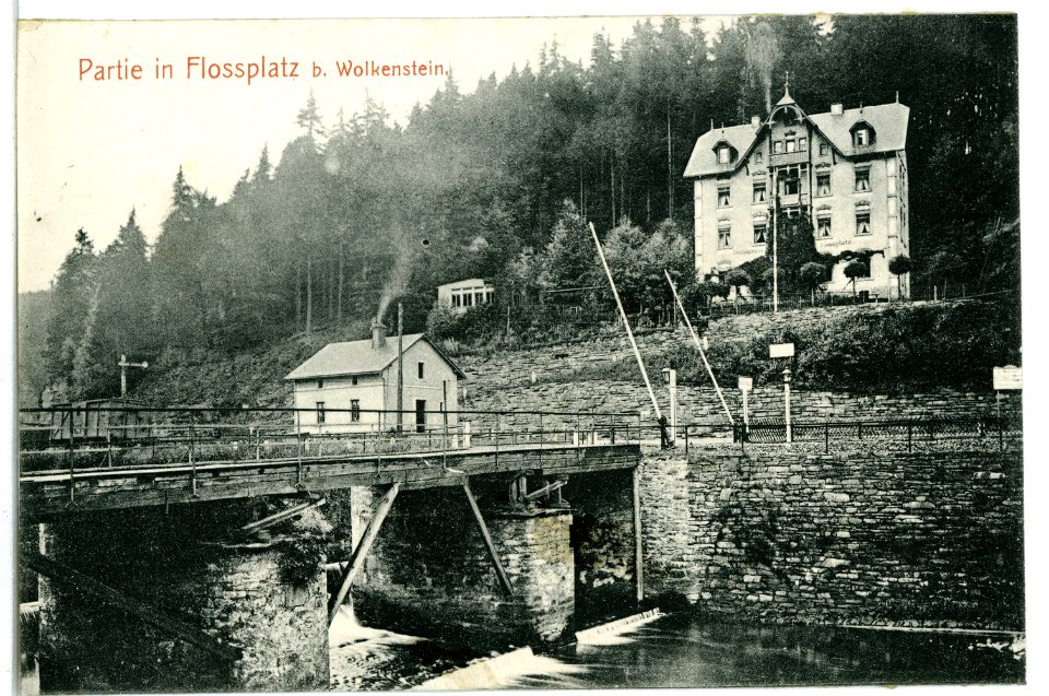 09705-Wolkenstein-1908-Floßplatz-Brück & Sohn Kunstverlag