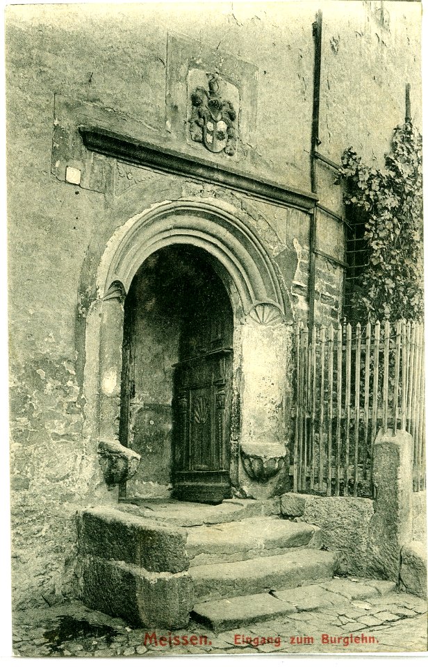 10005-Meißen-1908-Eingang zum Burglehn-Brück & Sohn Kunstverlag