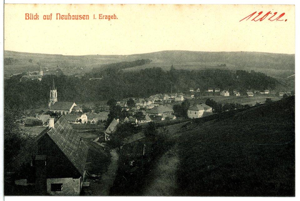 12022-Neuhausen -Erzg.-1910-Blick auf Neuhausen-Brück & Sohn Kunstverlag