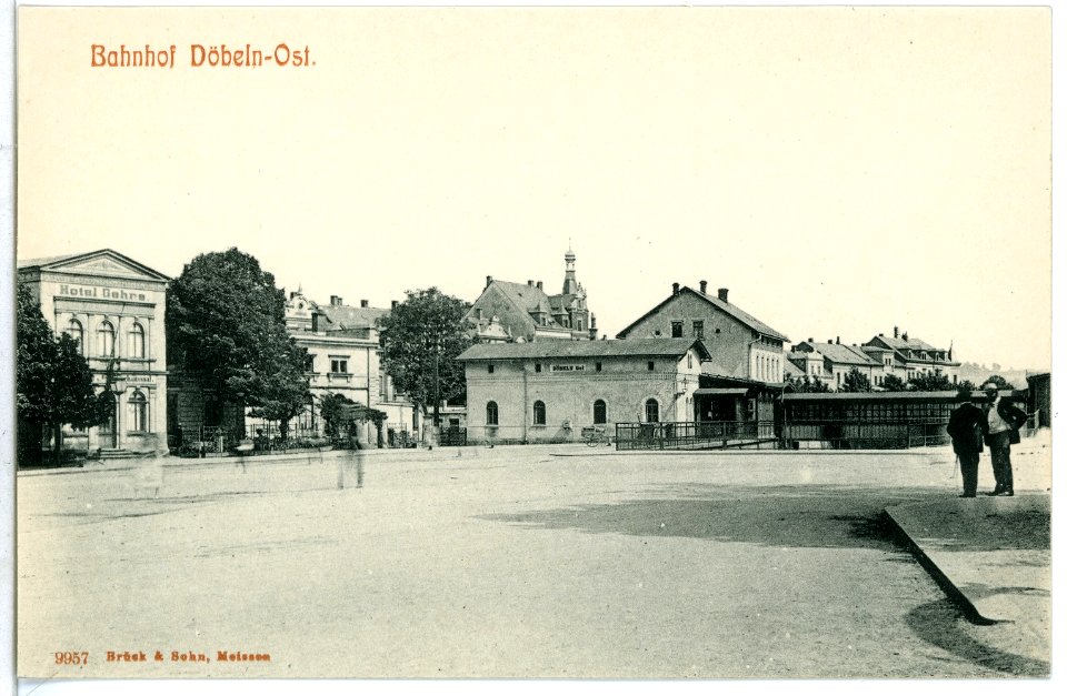 09957-Döbeln-1908-Bahnhof Döbeln Ost-Brück & Sohn Kunstverlag