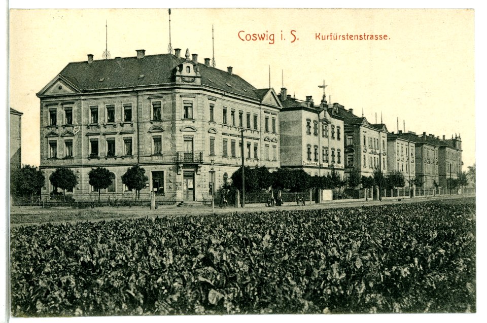 09725-Coswig-1908-Kurfürstenstraße-Brück & Sohn Kunstverlag