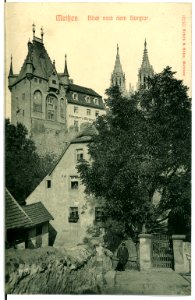 10285-Meißen-1908-Blick nach dem Burgtor-Brück & Sohn Kunstverlag