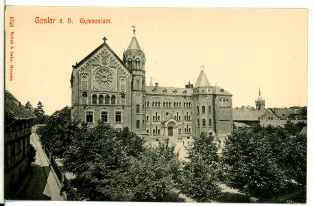 09746-Goslar-1908-Gymnasium-Brück & Sohn Kunstverlag