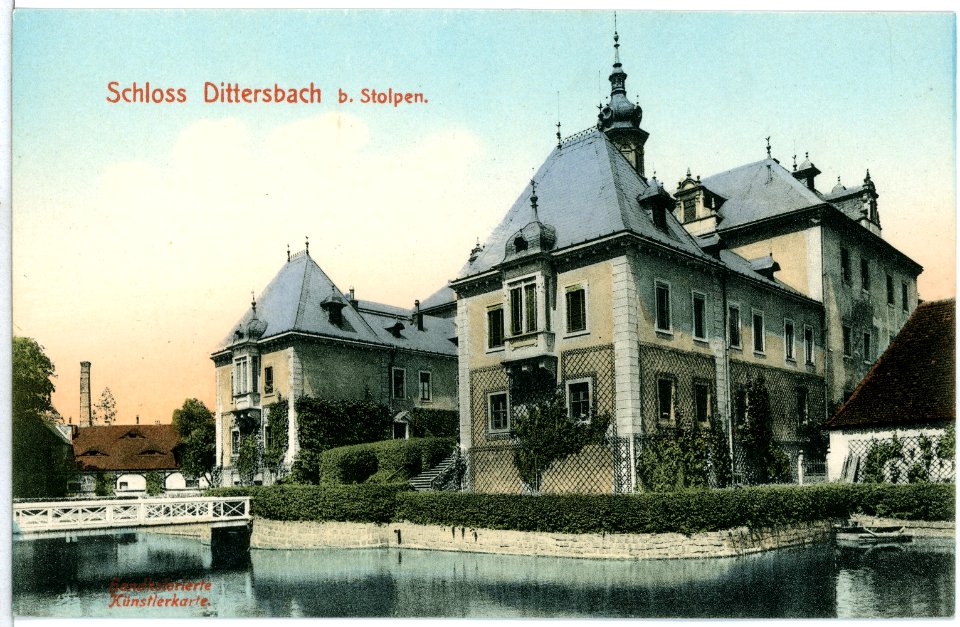 10159-Dittersbach (Dürrröhrsdorf-Dittersbach)-1908-Schloß-Brück & Sohn Kunstverlag