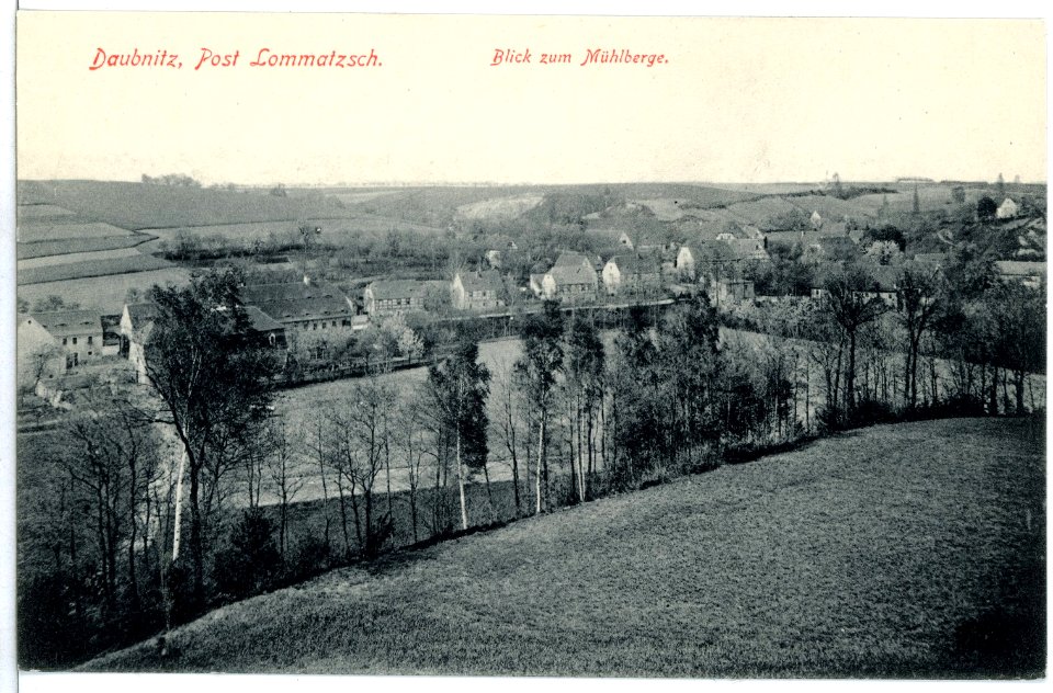 10024-Daubnitz-1908-Blick zum Mühlberge-Brück & Sohn Kunstverlag