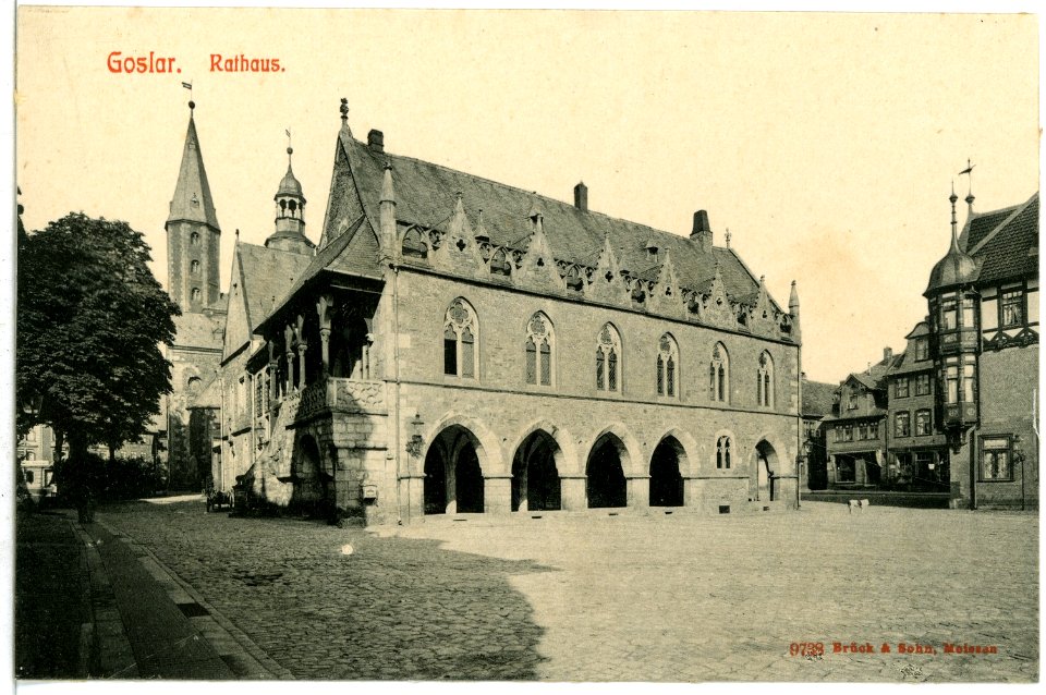 09738-Goslar-1908-Rathaus-Brück & Sohn Kunstverlag