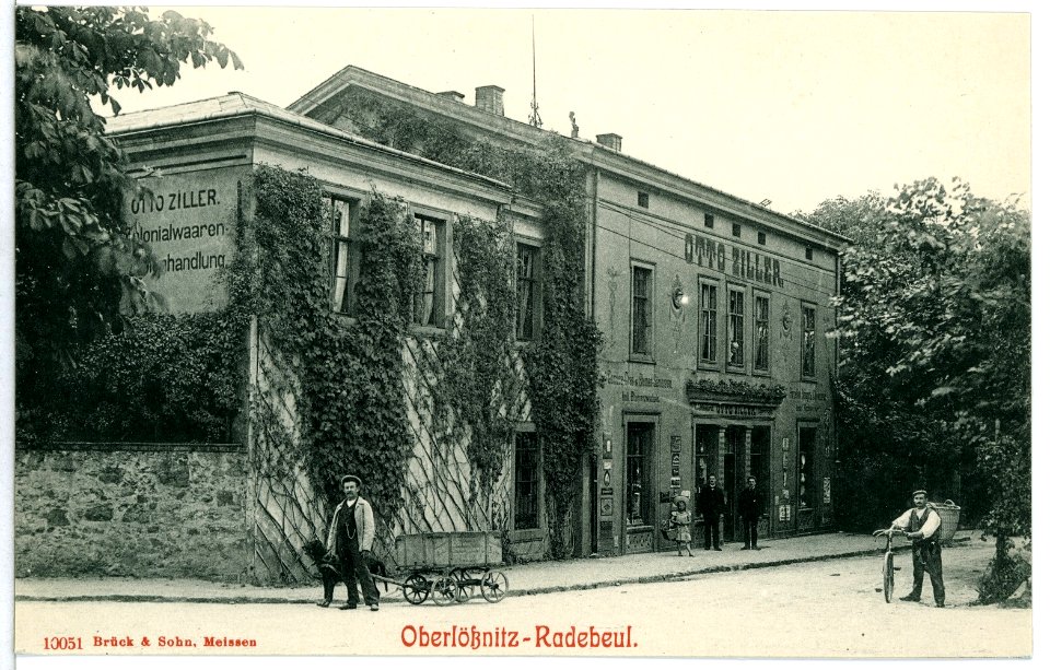 10051-Radebeul-1908-Oberlößnitz - Geschäft Otto Ziller-Brück & Sohn Kunstverlag