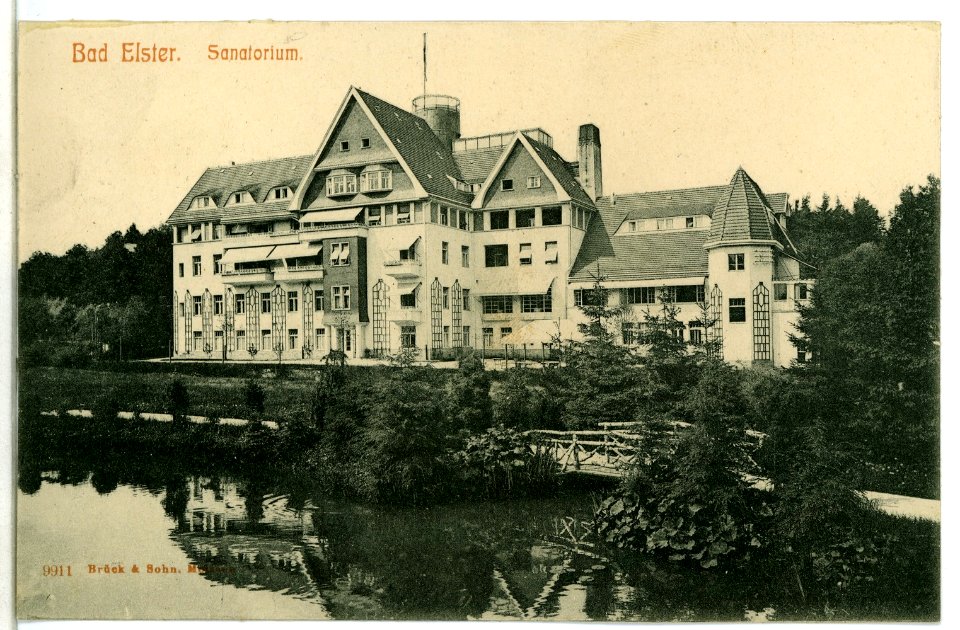 09911-Bad Elster-1908-Sanatorium-Brück & Sohn Kunstverlag