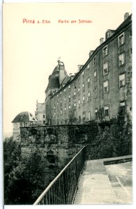 10295-Pirna-1908-am Schloß Sonnenstein-Brück & Sohn Kunstverlag