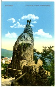11804-Karlsbad-1910-Die Gemse auf dem Hirschensprung-Brück & Sohn Kunstverlag