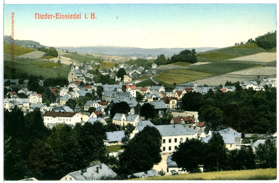 10272-Niedereinsiedel-1908-Blick auf Niedereinsiedel-Brück & Sohn Kunstverlag