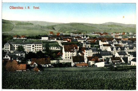 12077-Olbernhau-1910-Blick auf Olbernhau-Brück & Sohn Kunstverlag