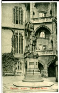 10010-Meißen-1908-Burghof, Albrecht der Beherzte-Brück & Sohn Kunstverlag