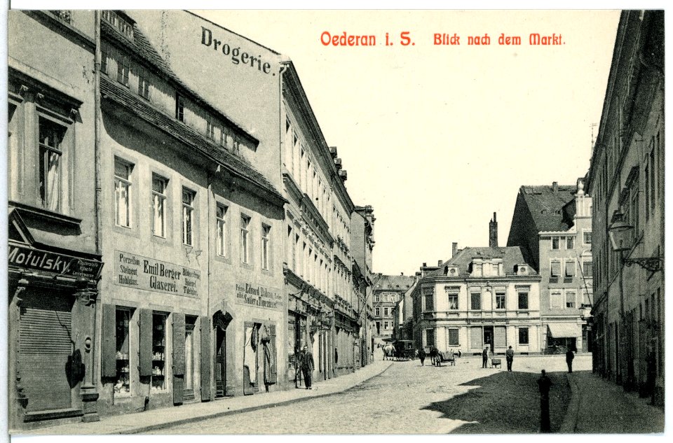 12176-Oederan-1910-Blick nach dem Markt-Brück & Sohn Kunstverlag