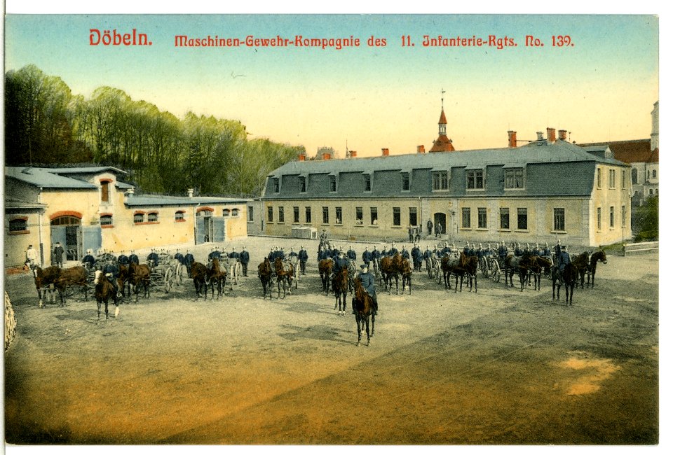12010-Döbeln-1910-11. Infanterie-Regiment Nr. 139 Maschinengewehr-Kompagnie-Brück & Sohn Kunstverlag