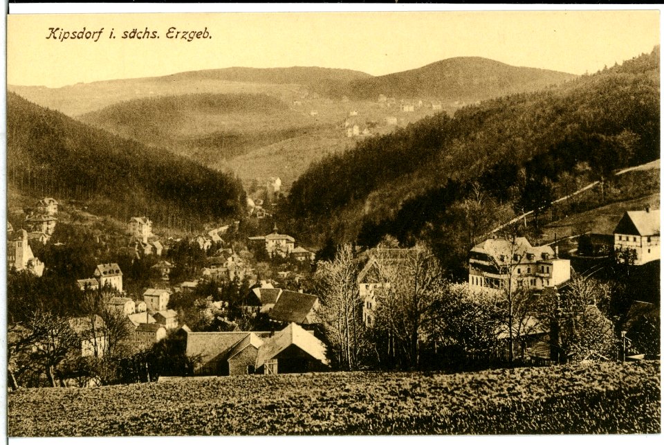 10021-Kipsdorf-1908-Blick auf Kipsdorf und Schellerhau-Brück & Sohn Kunstverlag