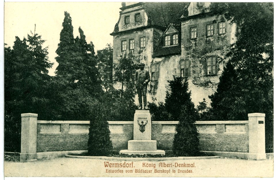 10033-Wermsdorf-1908-König Albert Denkmal-Brück & Sohn Kunstverlag