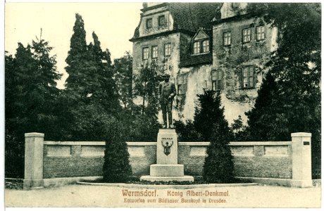 10033-Wermsdorf-1908-König Albert Denkmal-Brück & Sohn Kunstverlag