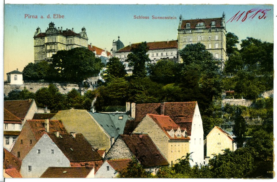 11815-Pirna-1910-Schloß Sonnenstein-Brück & Sohn Kunstverlag