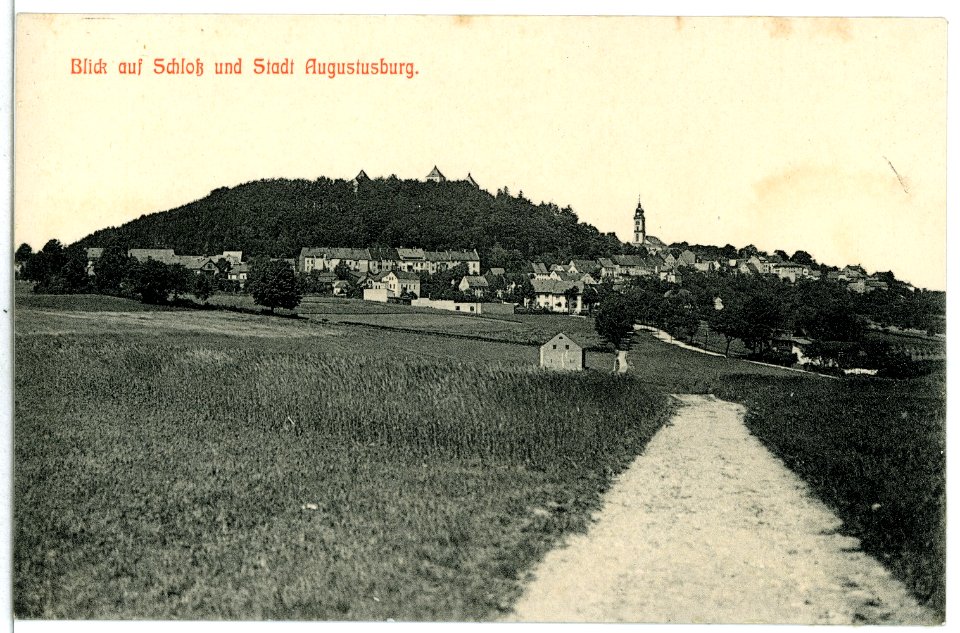 12403-Augustusburg-1911-Schloß und Stadt-Brück & Sohn Kunstverlag