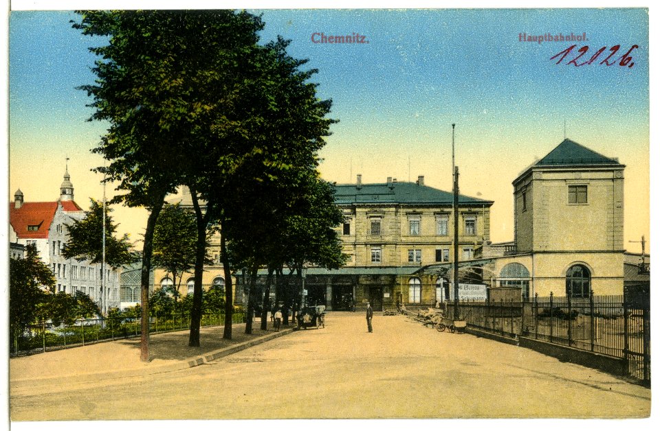 12126-Chemnitz-1910-Hauptbahnhof-Brück & Sohn Kunstverlag