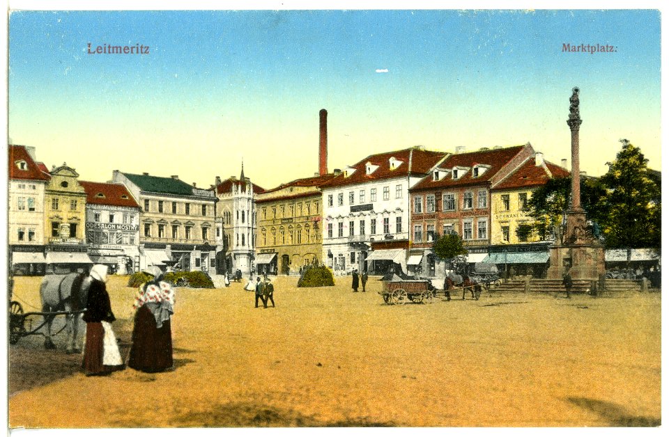 12745-Leitmeritz-1911-Marktplatz-Brück & Sohn Kunstverlag